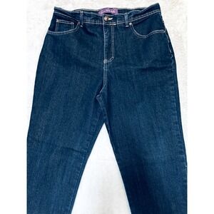 Gloria Vanderbilt Women's Jeans 12 Dark Wash Straight Leg High Rise Classic Fit
